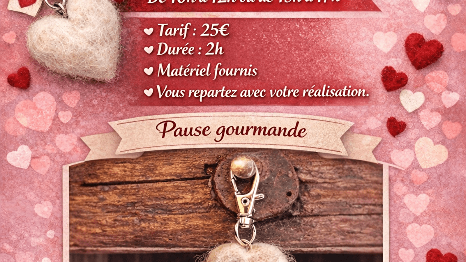 Ateliers feutrage spécial St Valentin