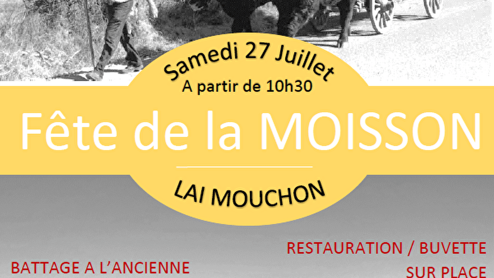 Fête de la moisson - ANNULEE en 2025