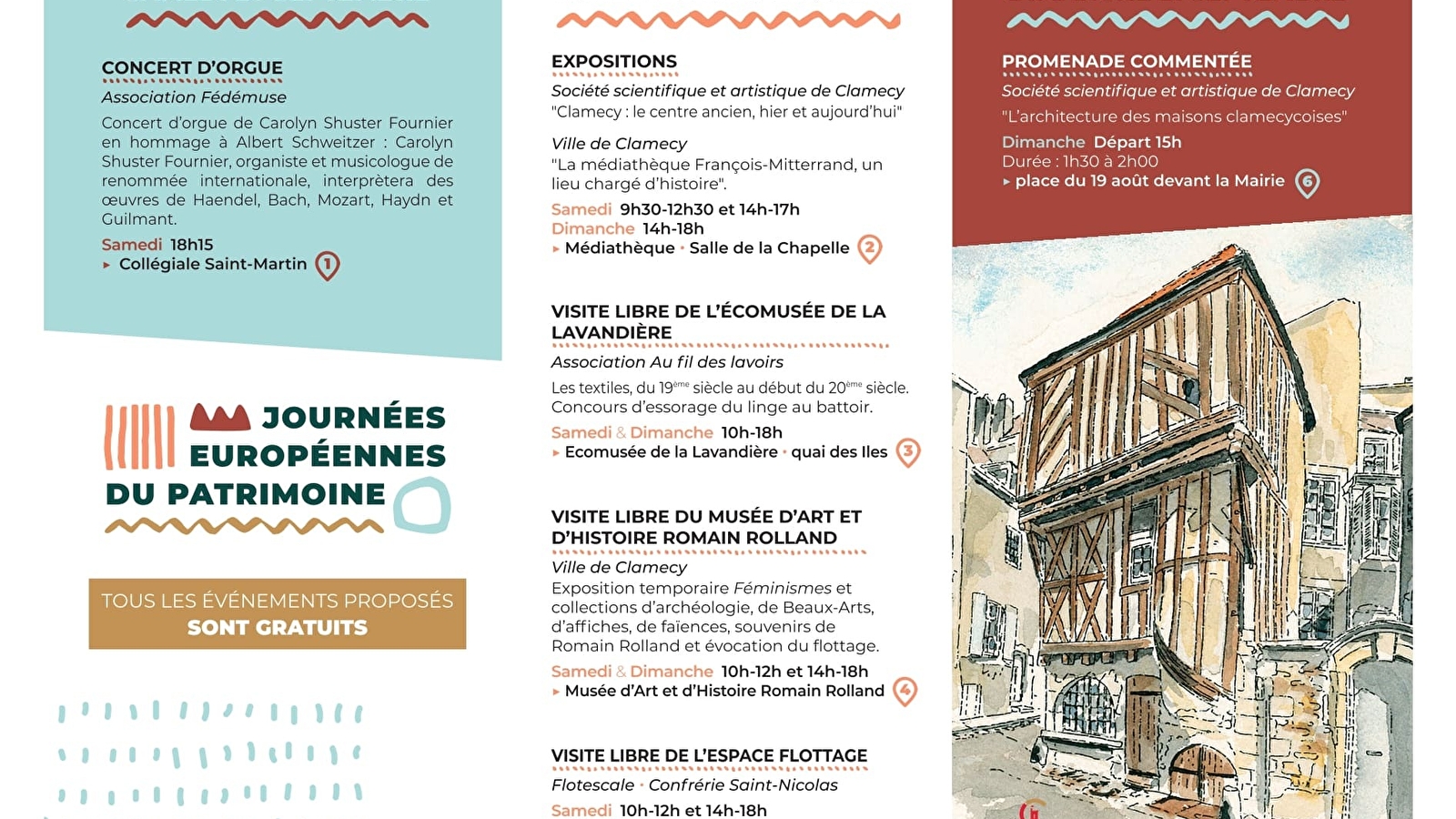 PROMENADE COMMENTEE : 'L'ARCHITECTURE DES MAISONS CLAMECYCOISES'