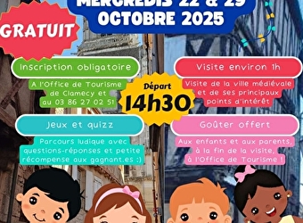 VISITE COMMENTEE LUDIQUE POUR ENFANTS DU CLAMECY MEDIEVAL - CLAMECY