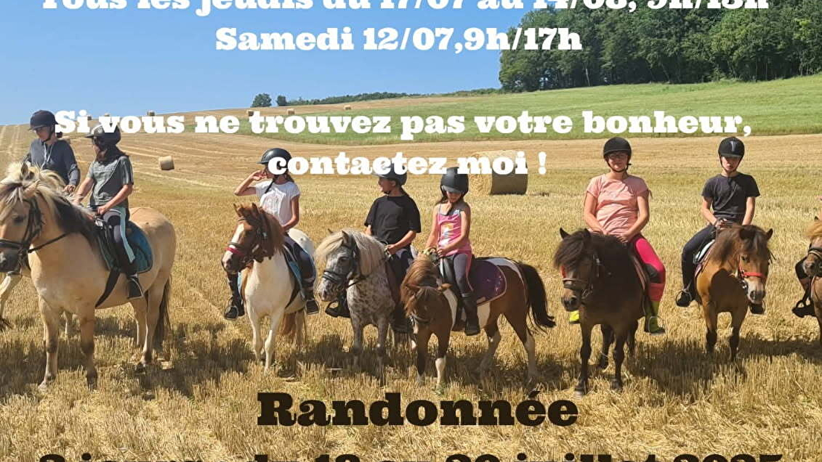 RANDONNEES EQUESTRES CONFIRMEES