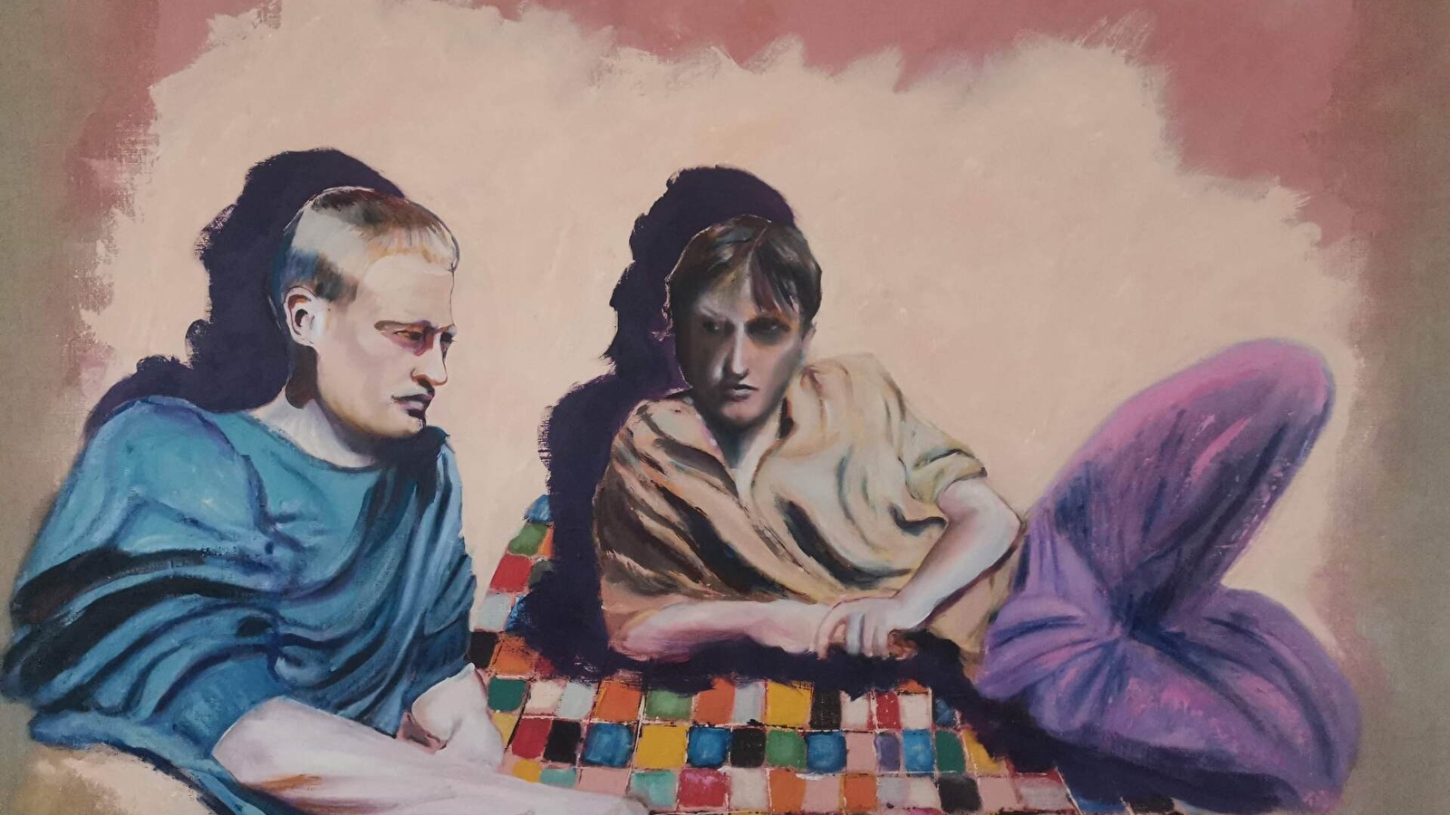 Exposition 'de la lueur à la forme' - tableaux de Marie-Yannick Brizar Le Borgne